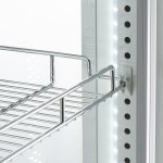 Avantco GD4C-15-HC White 4-Sided Glass Refrigerated Display Case
