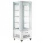 Avantco GD4C-15-HC White 4-Sided Glass Refrigerated Display Case
