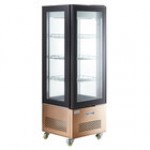 Avantco GD4C-15-HC White 4-Sided Glass Refrigerated Display Case