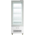 Avantco GD4C-15-HC White 4-Sided Glass Refrigerated Display Case