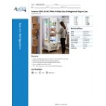 Avantco GD4C-15-HC White 4-Sided Glass Refrigerated Display Case