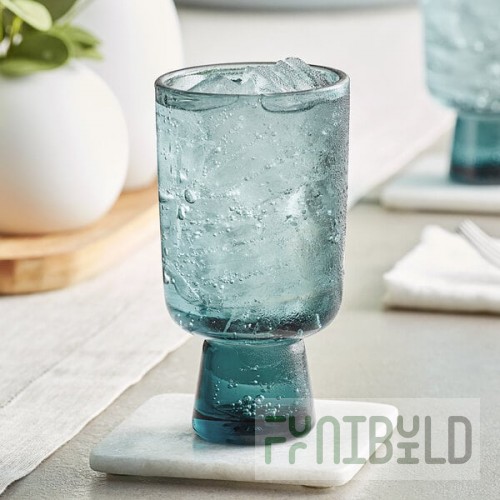 Acopa Pangea 12 oz. Blue Goblet - 12/Case