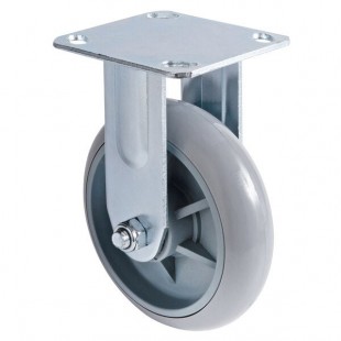 Lavex Fixed Plate Caster for Locking Housekeeping Carts Lavex Fixed Plate Caster for Locking Housekeeping Carts