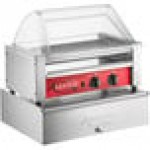 Avantco RG1818K2 18 Hot Dog Roller Grill with 7 Rollers, Sneeze Guard, and 64 Bun Cabinet - 120V, 590W Avantco RG1818K2 18 Hot Dog Roller Grill with 7 Rollers, Sneeze Guard, and 64 Bun Cabinet - 120V, 590W