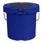 CaterGator CCG20NV Navy 20 Qt. Round Rotomolded Outdoor Cooler / Ice Chest