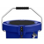CaterGator CCG20NV Navy 20 Qt. Round Rotomolded Outdoor Cooler / Ice Chest