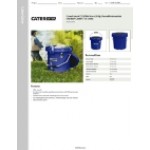 CaterGator CCG20NV Navy 20 Qt. Round Rotomolded Outdoor Cooler / Ice Chest