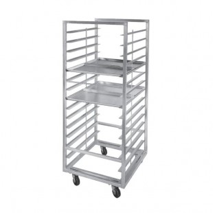 Channel 412S-DOR Double Section Side Load Stainless Steel Bun Pan Oven Rack - 30 Pan Channel 412S-DOR Double Section Side Load Stainless Steel Bun Pan Oven Rack - 30 Pan
