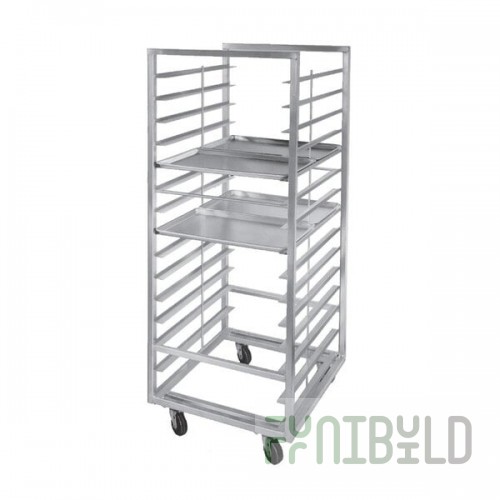 Channel 412S-DOR Double Section Side Load Stainless Steel Bun Pan Oven Rack - 30 Pan
