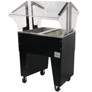 Advance Tabco B2-CPU-B Two Well Everyday Buffet Ice-Cooled Table with Open Base - Open Well