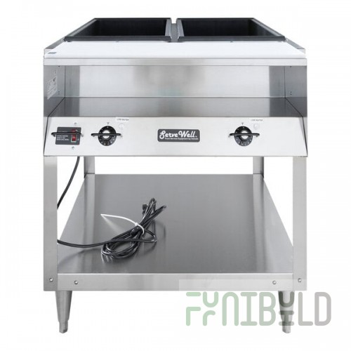 Vollrath 38002 ServeWell® Electric Two Pan Hot Food Table 120V - Sealed Well