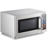 Solwave 1000W Stackable Commercial Microwave with Large 1.2 cu. ft. Interior and Push Button Controls - 120V Solwave 1000W Stackable Commercial Microwave with Large 1.2 cu. ft. Interior and Push Button Controls - 120V