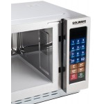 Solwave 1000W Stackable Commercial Microwave with Large 1.2 cu. ft. Interior and Push Button Controls - 120V Solwave 1000W Stackable Commercial Microwave with Large 1.2 cu. ft. Interior and Push Button Controls - 120V