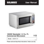 Solwave 1000W Stackable Commercial Microwave with Large 1.2 cu. ft. Interior and Push Button Controls - 120V Solwave 1000W Stackable Commercial Microwave with Large 1.2 cu. ft. Interior and Push Button Controls - 120V