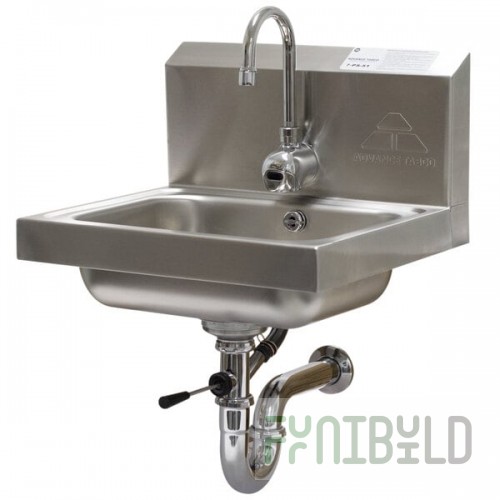 Advance Tabco 7-PS-51 Hands Free Hand Sink with Electric Faucet and Lever Operated Drain