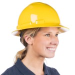 Cordova Duo Safety Yellow Full-Brim Style Hard Hat with 4-Point Ratchet Suspension
