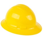 Cordova Duo Safety Yellow Full-Brim Style Hard Hat with 4-Point Ratchet Suspension
