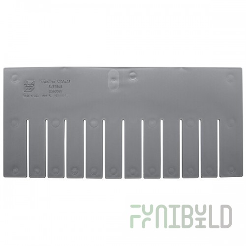 Quantum Gray Short Divider for DG93080 Dividable Grid Container - 6/Pack
