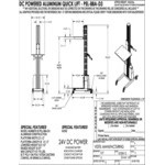 Vestil 175 lb. Aluminum Quick Lift with 57