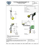 T&S EW-7612 Swing Away Eyewash Unit - Right Counter Mount