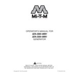 Mi-T-M Gasoline-Powered Portable Inverter Generator with Recoil Pull Start GEN-2000-IMM1 - 1,600/2,000W