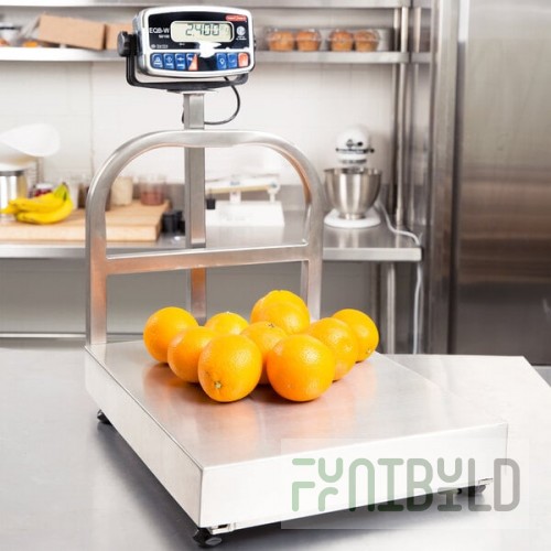 Tor Rey EQB-50/100-W 100 lb. Waterproof Digital Receiving Bench Scale with Tower Display, Legal for Trade