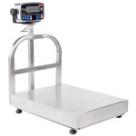 Tor Rey EQB-50/100-W 100 lb. Waterproof Digital Receiving Bench Scale with Tower Display, Legal for Trade