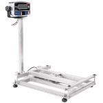 Tor Rey EQB-50/100-W 100 lb. Waterproof Digital Receiving Bench Scale with Tower Display, Legal for Trade