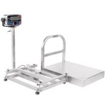 Tor Rey EQB-50/100-W 100 lb. Waterproof Digital Receiving Bench Scale with Tower Display, Legal for Trade