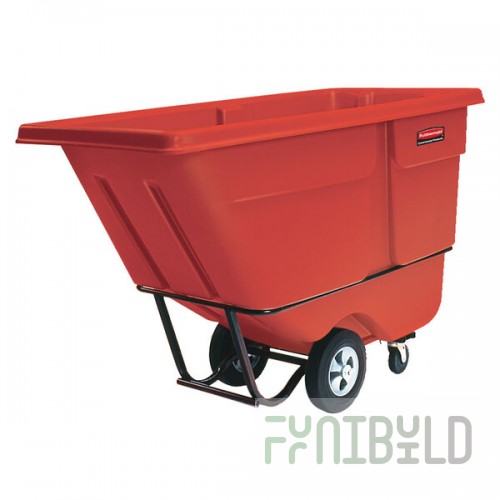 Rubbermaid® FG131500RED Red 1.0 Cubic Yard Tilt Truck / Trash Cart (1250 lb.)