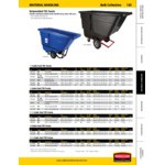 Rubbermaid® FG131500RED Red 1.0 Cubic Yard Tilt Truck / Trash Cart (1250 lb.)