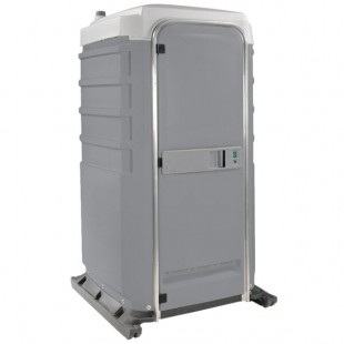 PolyJohn FS3-1005 Fleet Pewter Premium Portable Restroom - Assembled PolyJohn FS3-1005 Fleet Pewter Premium Portable Restroom - Assembled
