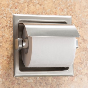Bobrick B-6697 Recessed Toilet Tissue Dispenser with Stainless Steel Hood and Satin Finish Bobrick B-6697 Recessed Toilet Tissue Dispenser with Stainless Steel Hood and Satin Finish