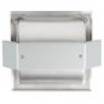 Bobrick B-6697 Recessed Toilet Tissue Dispenser with Stainless Steel Hood and Satin Finish