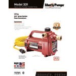 Liberty Pumps 331 Portable Water Transfer Pump with 3/4