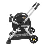 Gorilla GRM-225G Anodized Aluminum Mobile Hose Reel for 225' Hose with Storage Tray