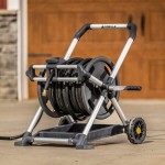 Gorilla GRM-225G Anodized Aluminum Mobile Hose Reel for 225' Hose with Storage Tray