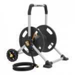 Gorilla GRM-225G Anodized Aluminum Mobile Hose Reel for 225' Hose with Storage Tray