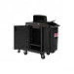 Suncast CCH225A Black High Security Janitor / Housekeeping Cart with Bag, Lockable Hood, and Non-Marring Wall Bumpers Suncast CCH225A Black High Security Janitor / Housekeeping Cart with Bag, Lockable Hood, and Non-Marring Wall Bumpers