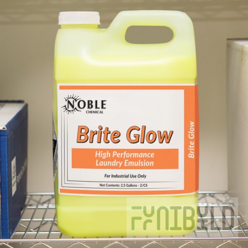 Noble 2.5 Gallon / 320 oz. Brite Glow High Performance Concentrated Laundry Emulsion - 2/Case