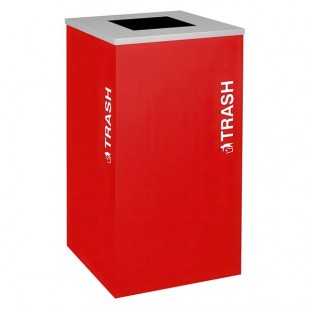 Ex-Cell Kaiser RC-KDSQ-T RBX Kaleidoscope Collection Ruby Texture 24 Gallon Customizable Square Trash Can Ex-Cell Kaiser RC-KDSQ-T RBX Kaleidoscope Collection Ruby Texture 24 Gallon Customizable Square Trash Can