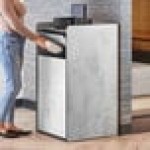 Lancaster Table & Seating Waste 35 Gallon Concrete Waste Receptacle Enclosure with Lancaster Table & Seating Waste 35 Gallon Concrete Waste Receptacle Enclosure with