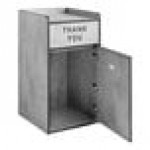 Lancaster Table & Seating Waste 35 Gallon Concrete Waste Receptacle Enclosure with Lancaster Table & Seating Waste 35 Gallon Concrete Waste Receptacle Enclosure with