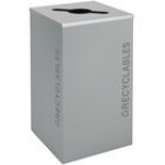 Ex-Cell Kaiser RC-KDSQ-R BT-HMG Black Tie Kaleidoscope Hammered Gray Square 24 Gallon Recyclables Receptacle Ex-Cell Kaiser RC-KDSQ-R BT-HMG Black Tie Kaleidoscope Hammered Gray Square 24 Gallon Recyclables Receptacle