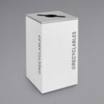 Ex-Cell Kaiser RC-KDSQ-R BT-HMG Black Tie Kaleidoscope Hammered Gray Square 24 Gallon Recyclables Receptacle Ex-Cell Kaiser RC-KDSQ-R BT-HMG Black Tie Kaleidoscope Hammered Gray Square 24 Gallon Recyclables Receptacle