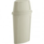 Lavex 21 Gallon Blue Corner Round Waste / Recycling Bin with Blue Push Door Lid Lavex 21 Gallon Blue Corner Round Waste / Recycling Bin with Blue Push Door Lid