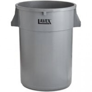 Continental 4444GY Huskee 44 Gallon Gray Round Trash Can