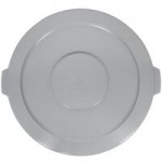 Continental 4444GY Huskee 44 Gallon Gray Round Trash Can Continental 4444GY Huskee 44 Gallon Gray Round Trash Can