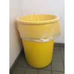 Continental 4444GY Huskee 44 Gallon Gray Round Trash Can Continental 4444GY Huskee 44 Gallon Gray Round Trash Can