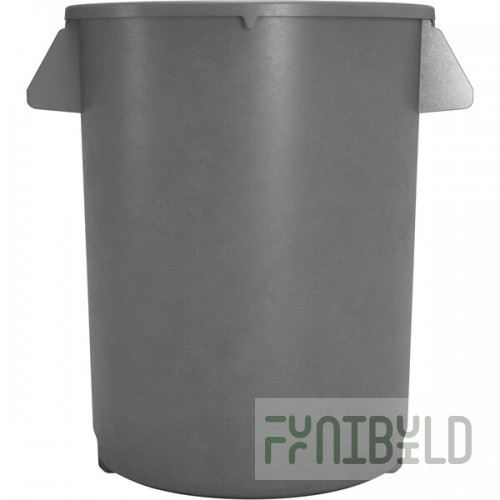 Carlisle 84102023 Bronco 20 Gallon Gray Round Trash Can